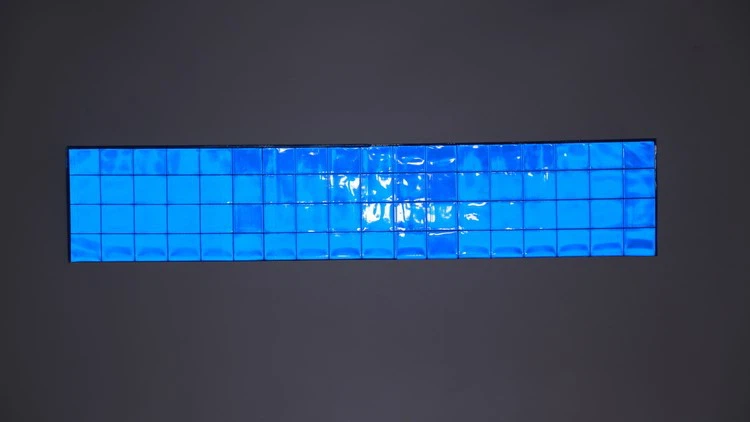 Blue Reflective Picket Pockets 27 Blue Reflective Picket Pockets 27