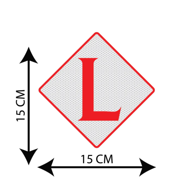 L Plates Reflective Sticker Sign