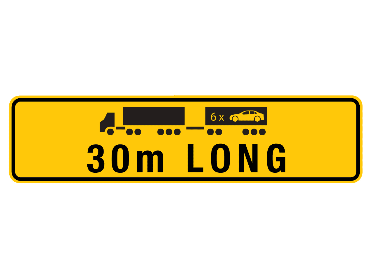 ROAD TRAIN WARNING METAL SIGN 5 ROAD TRAIN WARNING METAL SIGN 5