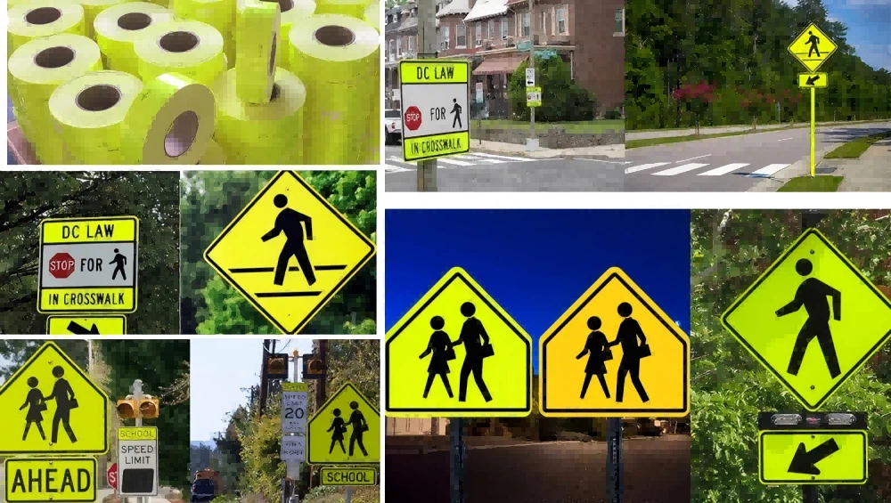 High Visibility Fluorescent yellow sheeting1 High Visibility Fluorescent yellow sheeting1