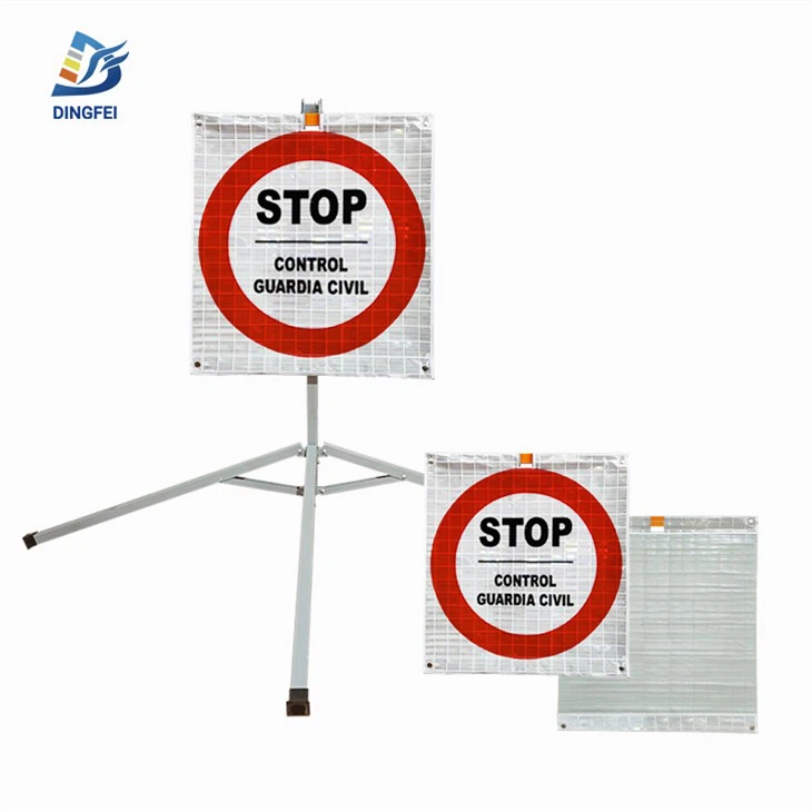 Dừng kiểm soát Guardia Civil Roll Up Biển báo giao thông